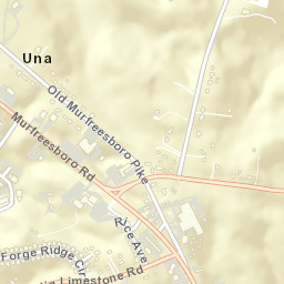 Una Tennessee Street Map