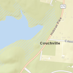 Couchville Tennessee Street Map