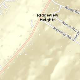 Ridgeview Heights Tennessee Street Map