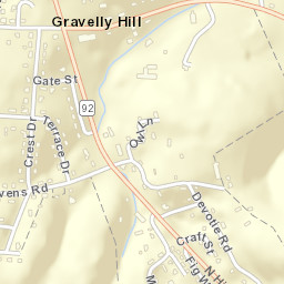 Gravelly Hill Tennessee Street Map