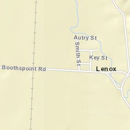 Lenox Tennessee Street Map