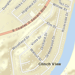Clinch View Tennessee Street Map