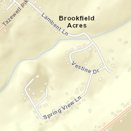 Brookfield Acres Tennessee Street Map
