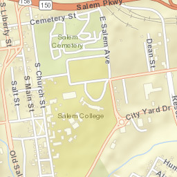 600 S Main St, Winston-Salem, NC 27101, USA Street Map