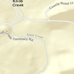 Knob Creek Arkansas Street Map