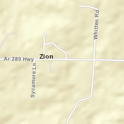 Zion Arkansas Street Map