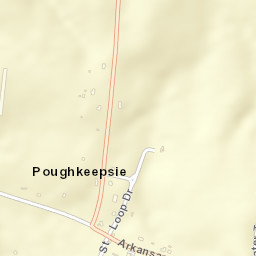 Poughkeepsie Arkansas Street Map