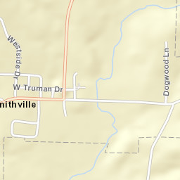 Smithville Arkansas Street Map