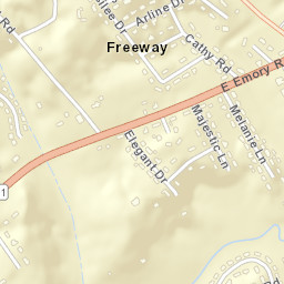 Halls Crossroads Tennessee Street Map