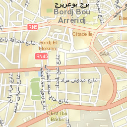 Bordj Bou Arreridj Street Map