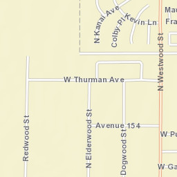 15282-15292 Rd 223 Porterville CA Street Map
