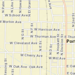366 West Belleview Avenue Porterville CA Street Map