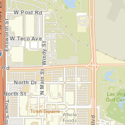Town Square W Las Vegas NV 89119 Street Map