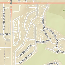 6201-6303 South 34th West Avenue Tulsa Street Map