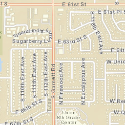 6101-6199 S 118th Avenue East, Broken Arrow Street Map