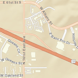 1609-1619 North Elm Place, Broken Arrow, OK  Street Map
