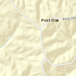 Post Oak Tennessee Street Map