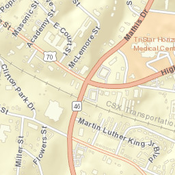 East Dickson Tennessee Street Map
