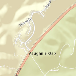Vaughns Gap Tennessee Street Map