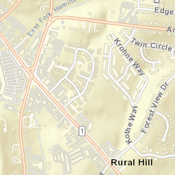 Rural Hill Tennessee Street Map