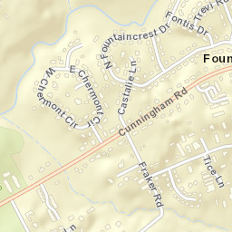 Fountaincrest Tennessee Street Map
