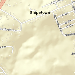 Shipetown Tennessee Street Map