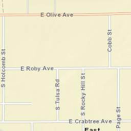 1778 E Crabtree Ave Porterville CA Street Map