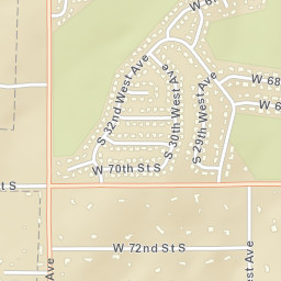 6800-7058 Page Belcher Golf Course, Tulsa Street Map