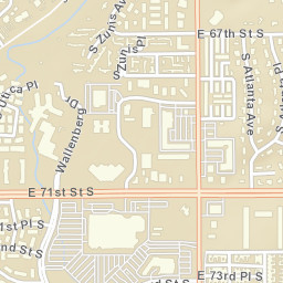 1801 E 71st St, Tulsa, OK 74136 Street Map