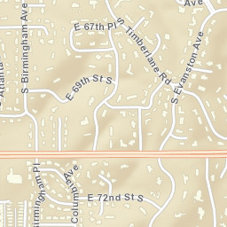 6701-6799 S Columbia Ave, Tulsa, OK 74136 Street Map