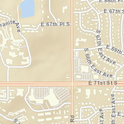 6387-6499 East 67th Street Tulsa OK  Street Map