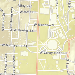 228-1010 Stadium Dr, University of Arkansas, Fayetteville, AR Street Map