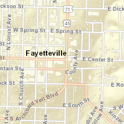 1-99 S College Ave, Fayetteville, AR 72701 Street Map