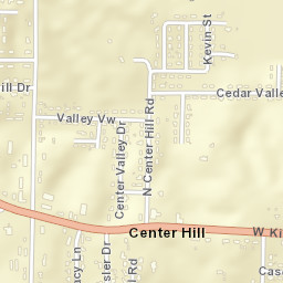 Center Hill Arkansas Street Map