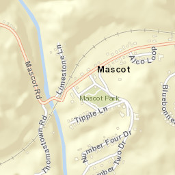 Mascot Tennessee Street Map