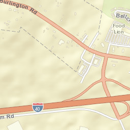 1120 Rock Creek Dairy Road, Gibsonville, NC Street Map