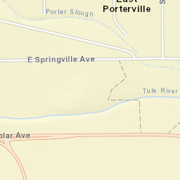1778-1784 E Springville Ave Porterville Street Map
