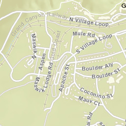 Grand Canyon Arizona Street Map