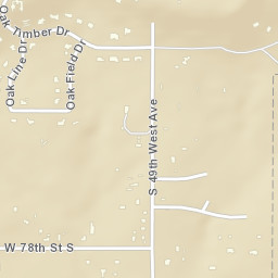 7519 S 49th W Ave, Tulsa, OK 74131 Street Map