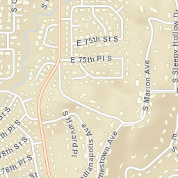 7411 South Harvard Avenue Tulsa OK Street Map