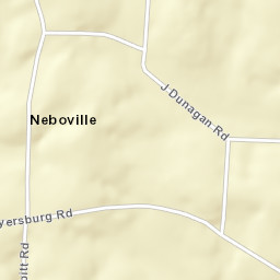 Neboville Tennessee Street Map