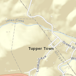 Tupper Town Tennessee Street Map