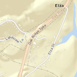 Elza Tennessee Street Map