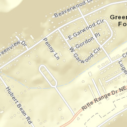 Greenwood Forest Tennessee Street Map