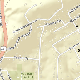 Villa Gardens Tennessee Street Map