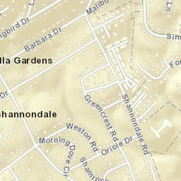 Shannondale Tennessee Street Map
