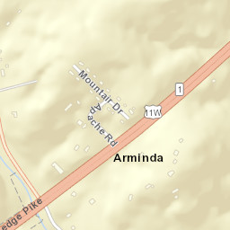 Arminda Tennessee Street Map