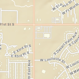 East 79th Place, Tulsa, OK 74133, USA Street Map