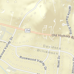 Wildwood Estates Tennessee Street Map