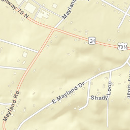 Mayland Tennessee Street Map